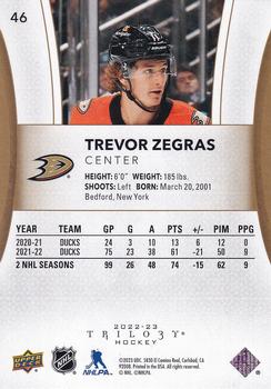 2022-23 Upper Deck Trilogy #46 Trevor Zegras Back