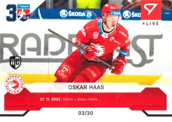 2022-23 SportZoo Live Tipsport ELH #L-040 Oskar Haas Front