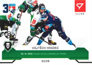 2022-23 SportZoo Live Tipsport ELH #L-053 Vojtech Hradec Front