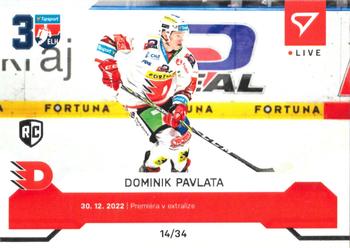 2022-23 SportZoo Live Tipsport ELH #L-060 Dominik Pavlata Front