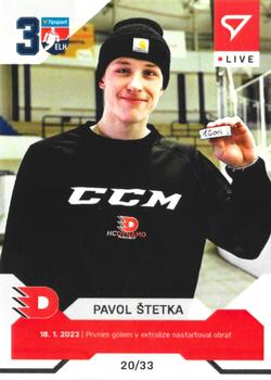 2022-23 SportZoo Live Tipsport ELH #L-073 Pavol Stetka Front