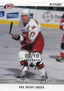2002-03 Be a Player Memorabilia - Toronto Fall Expo 2002 #192 Rod Brind'Amour Front