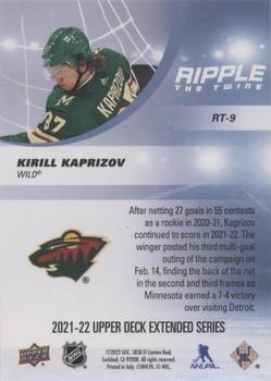 2021-22 Upper Deck - Ripple The Twine #RT-9 Kirill Kaprizov Back