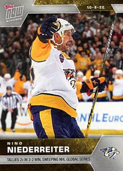 2022-23 Topps Now NHL Stickers #2 Nino Niederreiter Front