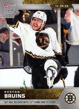 2022-23 Topps Now NHL Stickers #79 Boston Bruins Front
