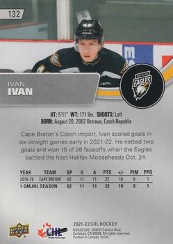 2021-22 Upper Deck CHL #132 Ivan Ivan Back