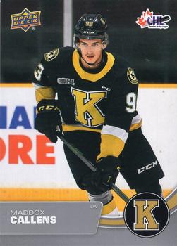 2021-22 Upper Deck CHL #179 Maddox Callens Front