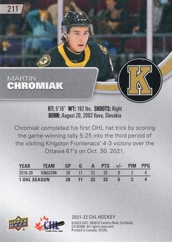 2021-22 Upper Deck CHL #211 Martin Chromiak Back
