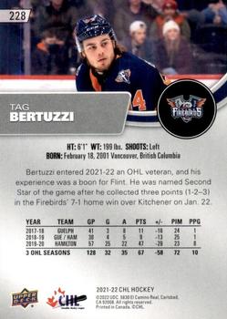 2021-22 Upper Deck CHL #228 Tag Bertuzzi Back