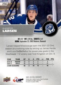 2021-22 Upper Deck CHL #256 Kasper Larsen Back