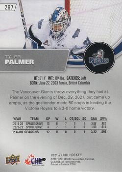 2021-22 Upper Deck CHL #297 Tyler Palmer Back