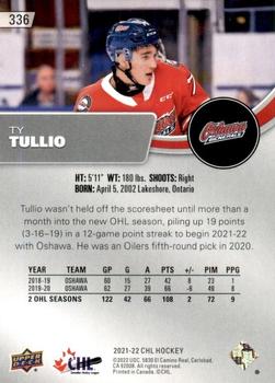2021-22 Upper Deck CHL #336 Tyler Tullio Back