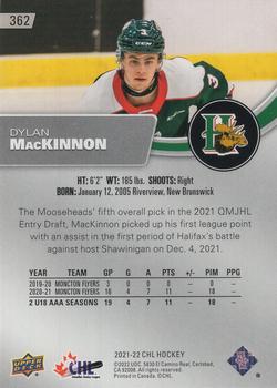 2021-22 Upper Deck CHL #362 Dylan MacKinnon Back