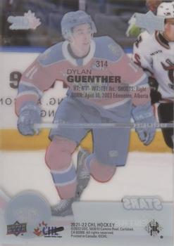 2021-22 Upper Deck CHL - Clear Cut #314 Dylan Guenther Back