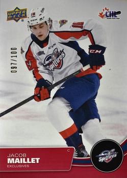 2021-22 Upper Deck CHL - Exclusives #7 Jacob Maillet Front