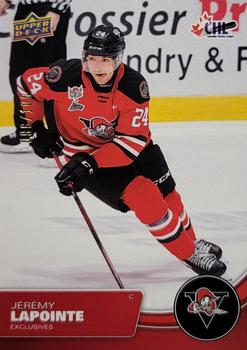 2021-22 Upper Deck CHL - Exclusives #109 Jeremy Lapointe Front