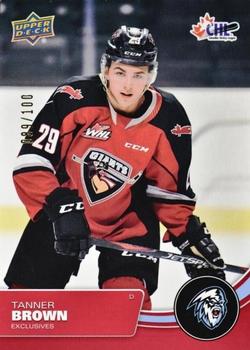 2021-22 Upper Deck CHL - Exclusives #114 Tanner Brown Front
