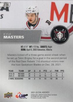 2021-22 Upper Deck CHL - Exclusives #226 Kyle Masters Back