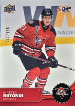 2021-22 Upper Deck CHL - Exclusives #243 Matteo Rotondi Front
