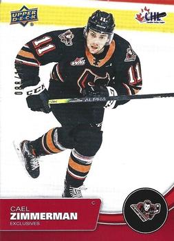 2021-22 Upper Deck CHL - Exclusives #247 Cael Zimmerman Front