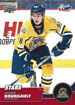 2021-22 Upper Deck CHL - Exclusives #324 Xavier Bourgault Front