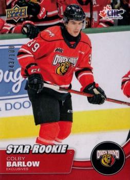 2021-22 Upper Deck CHL - Exclusives #380 Colby Barlow Front