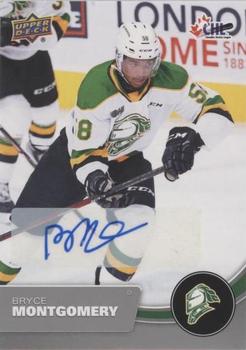 2021-22 Upper Deck CHL - Autographs #8 Bryce Montgomery Front
