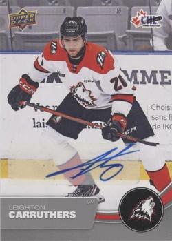 2021-22 Upper Deck CHL - Autographs #78 Leighton Carruthers Front
