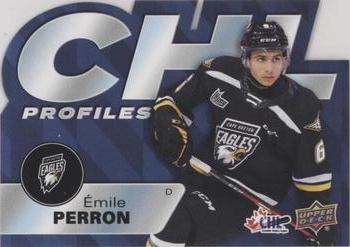 2021-22 Upper Deck CHL - CHL Profiles #PR-28 Emile Perron Front