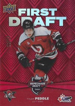 2021-22 Upper Deck CHL - First Draft Red #FD-5 Tyler Peddle Front