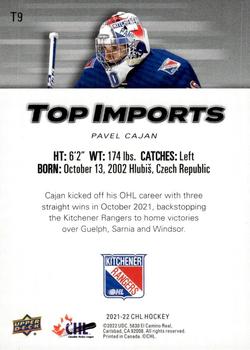 2021-22 Upper Deck CHL - Top Imports #T9 Pavel Cajan Back