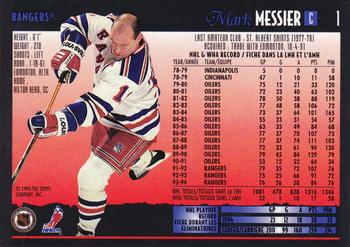 1994-95 O-Pee-Chee Premier #1 Mark Messier Back