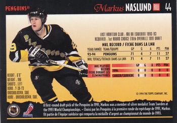 1994-95 O-Pee-Chee Premier #44 Markus Naslund Back