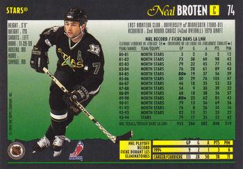 1994-95 O-Pee-Chee Premier #74 Neal Broten Back