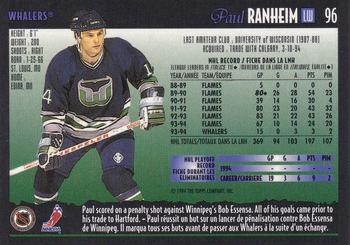 1994-95 O-Pee-Chee Premier #96 Paul Ranheim Back