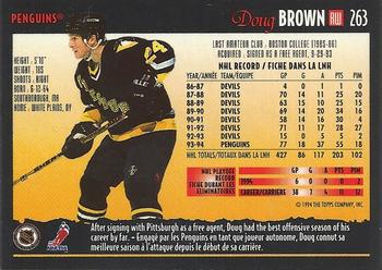 1994-95 O-Pee-Chee Premier #263 Doug Brown Back