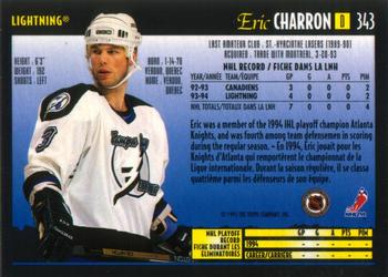 1994-95 O-Pee-Chee Premier #343 Eric Charron Back