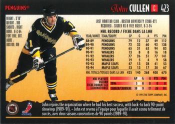 1994-95 O-Pee-Chee Premier #423 John Cullen Back