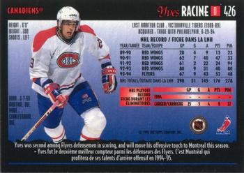 1994-95 O-Pee-Chee Premier #426 Yves Racine Back