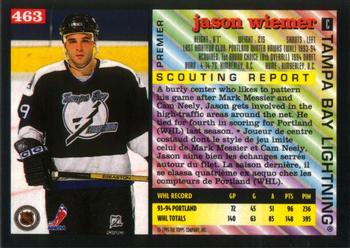 1994-95 O-Pee-Chee Premier #463 Jason Wiemer Back