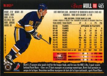 1994-95 O-Pee-Chee Premier #465 Brett Hull Back