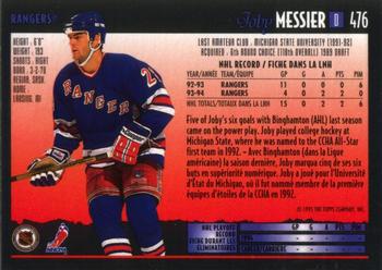 1994-95 O-Pee-Chee Premier #476 Joby Messier Back