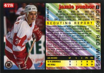 1994-95 O-Pee-Chee Premier #478 Jamie Pushor Back
