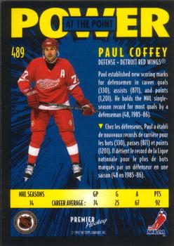 1994-95 O-Pee-Chee Premier #489 Paul Coffey Back