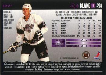 1994-95 O-Pee-Chee Premier #498 Rob Blake Back