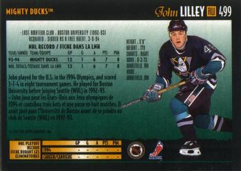 1994-95 O-Pee-Chee Premier #499 John Lilley Back
