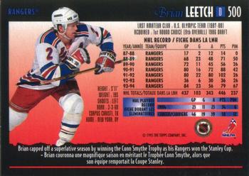 1994-95 O-Pee-Chee Premier #500 Brian Leetch Back