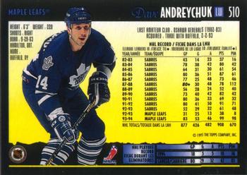 1994-95 O-Pee-Chee Premier #510 Dave Andreychuk Back