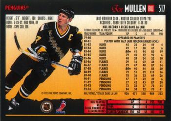 1994-95 O-Pee-Chee Premier #517 Joe Mullen Back