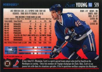 1994-95 O-Pee-Chee Premier #519 Scott Young Back